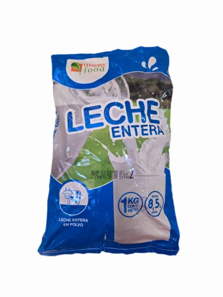 Leche en Polvo Entera Amarilla 1kg